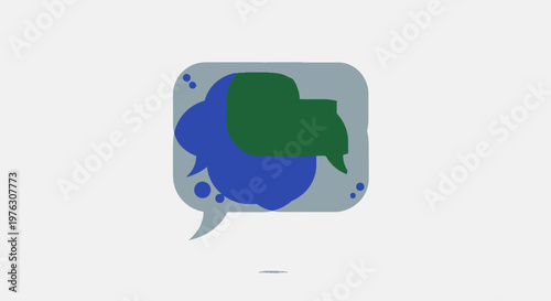 Globe Earth Map Speech Bubble Icon.