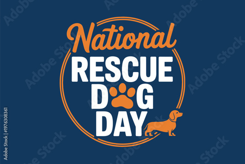 National Rescue Dog Day Social Media Post Graphic for Animal Shelters Adoptions Awareness and Pet Lover Community Engagement May 20