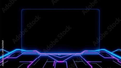 abstract blue background with lines