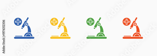 Pathology Icon Set Color Multiple Style Collection Element For Design