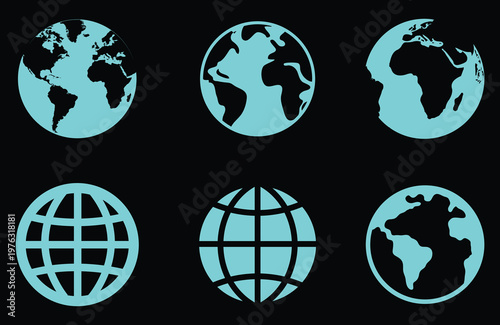 Abstract geometric composition with overlapping black rectangles on light blue background