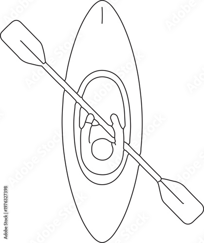 watersports, aqua sports , dragon boating Vector Illustration Icon Design