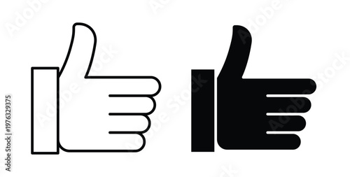 Like icon vector illustration logo design in clipart and strokes