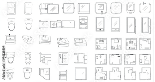 Collection of various beverage cans and containers isolated on transparent background