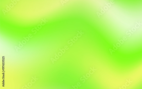 Abstract liquid wave background with soft lime and lemon yellow