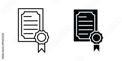 Patented icon vector illustration logo design in clipart and strokes