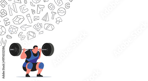 Fitness, workout, exercise, weightlifting, vector icons