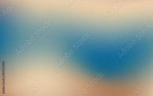 Abstract soft horizon gradient with golden ochre and deep blue tones.