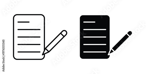 Registration form icon vector illustration logo design in clipart and strokes