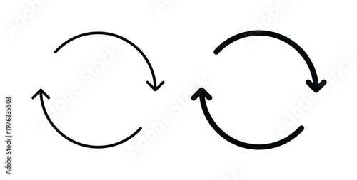 repeat icon vector illustration logo design in clipart and strokes