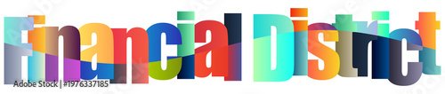 Colorful Financial District Text Logo Design With Gradient Letters Free Download Colorful Financial District Text Logo Design With Gradient Letters - GFXLoad