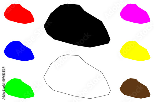 Hoima city (Republic of Uganda) map vector illustration, scribble sketch Hoima map