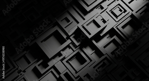 Abstract geometric shadows a dramatic play of light and dark architectural forms