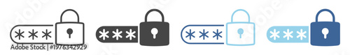 Password security icon login authentication access guard lock privacy internet