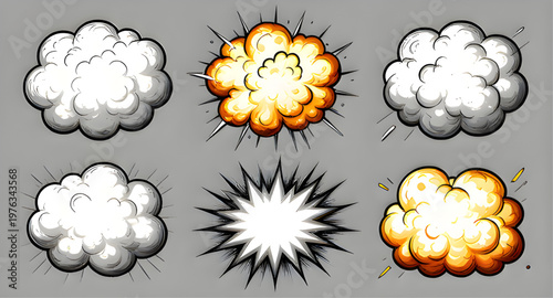 comic explosion, explosion effect, smoke cloud, explosion burst, comic blast, boom effect, bang effect, cartoon explosion, pop art, explosion cloud, smoke puff, vapor cloud, dust cloud, explosion grap