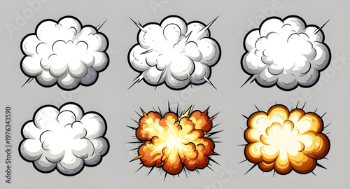 explosion, blast, boom, bang, burst, smoke, cloud, clouds, puff, vapor, steam, dust, comic, cartoon, popart, effect, effects, impact, action, dynamic, energy, fire, flame, spark, sparks, shockwave, ex