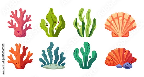coral reef illustration, ocean coral illustration, marine reef illustration, underwater scene illustration, aquatic life illustration, reef ecosystem illustration, tropical reef illustration, colorful