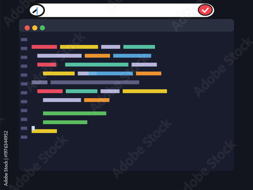 Code Display: A close-up view of the computer screen displaying meticulously written code, illustrating the intricate world of programming and software development.
