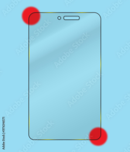 Polished transparent glass shapes collection: circles, squares and rectangles.