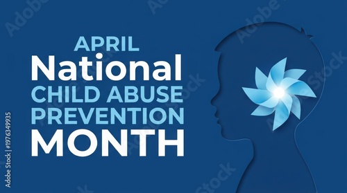 National child abuse prevention month poster for awareness during april.