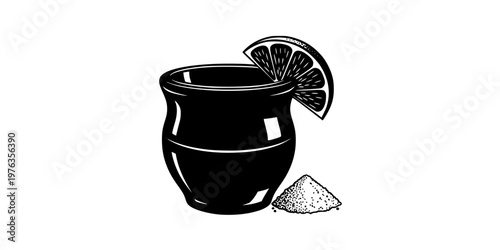 Tequila Mezcal Tasting Cup Silhouette