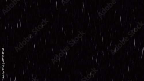 Heavy rain falling against black screen animation.Rain animation against dark background.Animated rain background Raindrops splashing on black screen.Heavy rainfall storm effect.