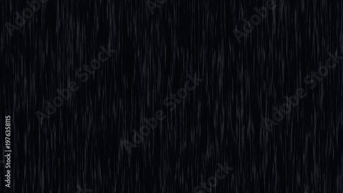 Heavy rain falling against black screen animation.Rain animation against dark background.Animated rain background Raindrops splashing on black screen.Heavy rainfall storm effect.
