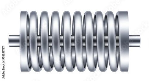 dumbbell weights on white background