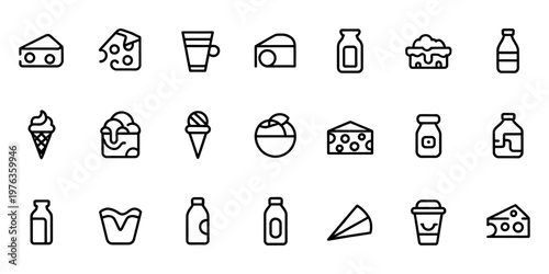 Vector web design icon set for business finance shopping internet symbols and pictograms