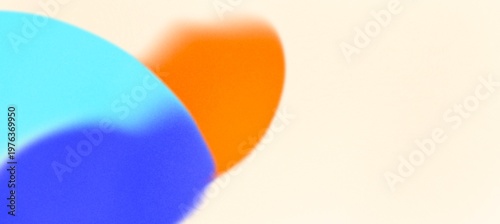 Abstract vibrant gradient background with blurry blue and orange organic shapes