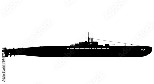 Sleek silhouette of a powerful modern underwater naval vessel, symbolizing advanced military technology, strategic maritime operations, and stealth capabilities for deep-sea exploration