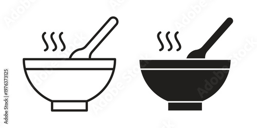Stew icon set, logo vector eps10
