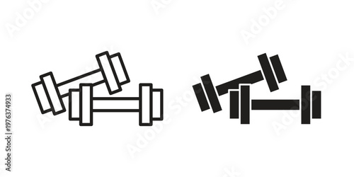 Training icon set, logo vector eps10