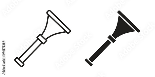 Vuvuzela icon set, logo vector eps10