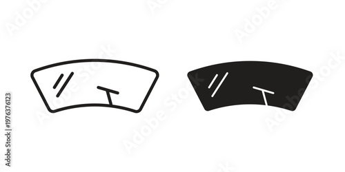 Windscreen icon set, logo vector eps10