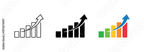 Improved output outcome visualized by a rising progress bar icon with clear segments indicating productivity gains — matching