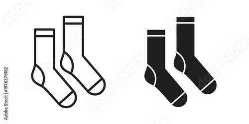Women socks icon set, logo vector eps10
