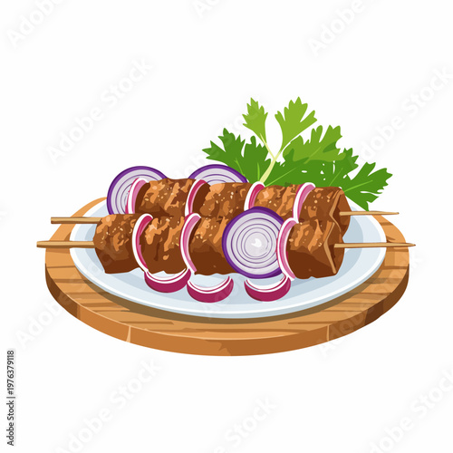 Schaschlik vom Grill