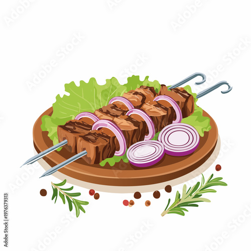 Schaschlik vom Grill