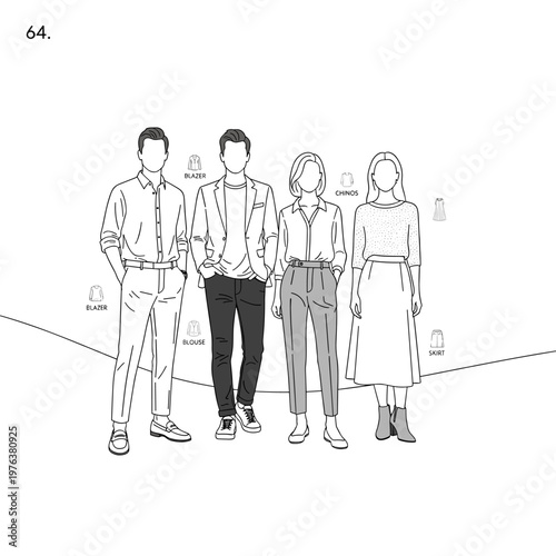 Minimalist sportswear line icon, athletic clothing set with t-shirt and shorts, fitness apparel and running shoe vector illustration