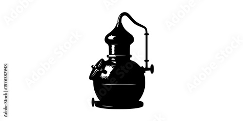 Copper Pot Still Craft Distillery Silhouette