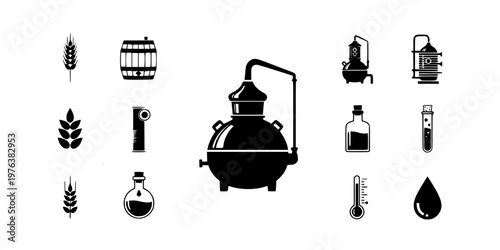 Copper Pot Still Craft Distillery Silhouette