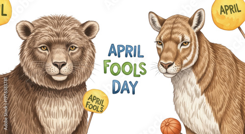 Brown Lion png Furry Cougar cutout Watercolor Cub png Illustrated Puma cutout Cute Feline png Wild Animal cutout Alert Mountain lion png Proud Beast cutout isolated transparent background image