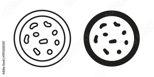 Thalassaemia icon silhouette. Editable stroke. Line vector illustration design