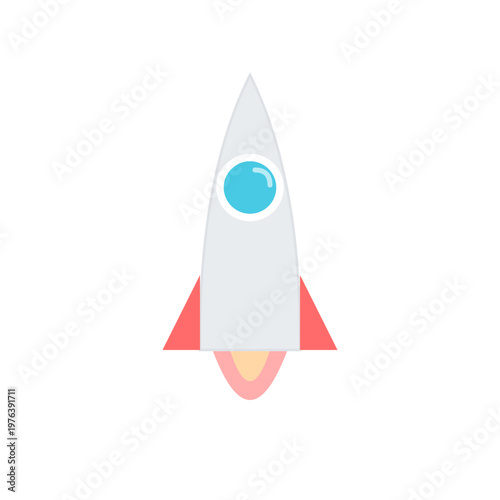 space rocket vector illustration