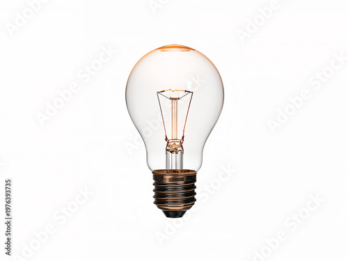 Light bulb glowing, representing idea and innovation