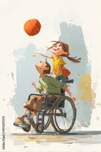 Inclusive Fun: Basketball with Wheelchairs