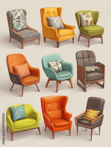 Colorful Armchairs Collection