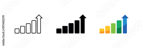Improved output outcome visualized by a rising progress bar icon with clear segments indicating productivity gains — matching