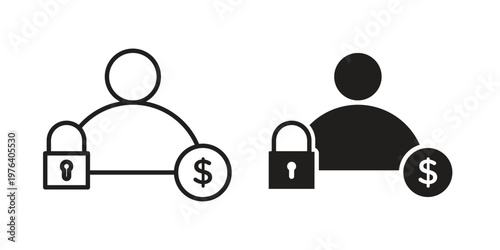 Guarantor icon concept design set. Icon Element For Design